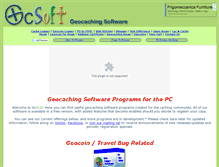 Tablet Screenshot of geocachingsoftware.com